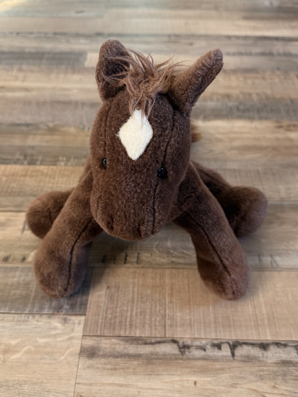 GUND Small Brown White Horse Pony Plush Stuffed CINNAMON Vintage